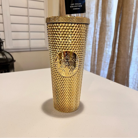 🌟🎰🌟 VENTI Las Vegas Starbucks cup. Gorgeous! Never used! 24oz Gold ṧ℘ᾰԻкʆ⑂! - Picture 5 of 15